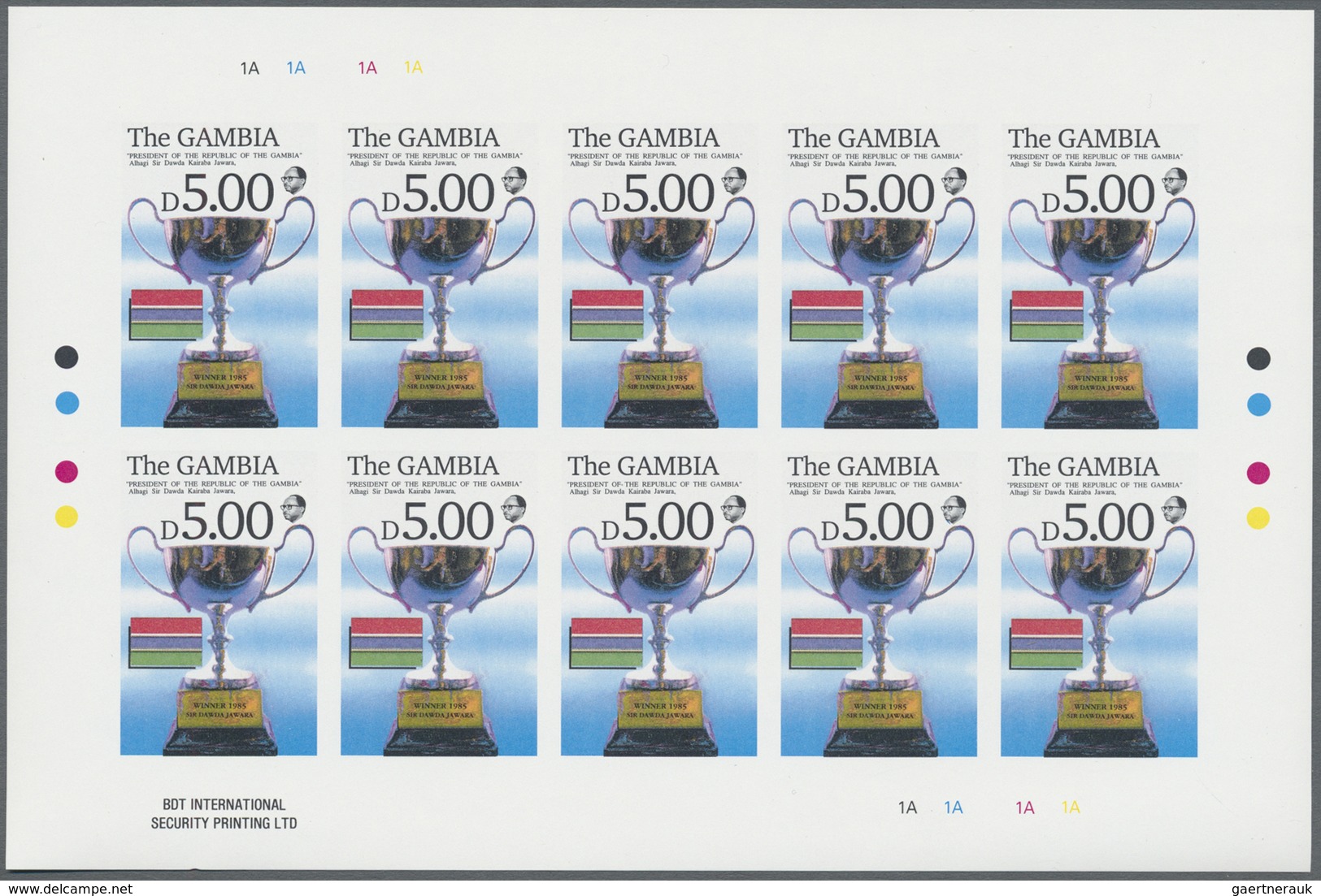 ** Thematik: Sport-Golf / Sport-golf: 1992, GAMBIA: Open Golf Championship Complete Set Of Eight Values - Golf