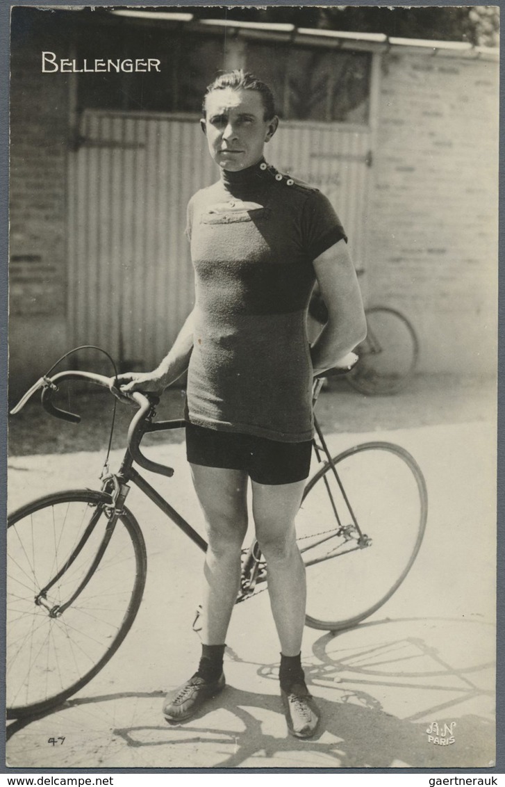 Br Thematik: Sport-Radsport / Sport-cycling: 1909/1928, 12 Verschiedene, Ungebrauchte Fotokarten Mit Me - Cyclisme