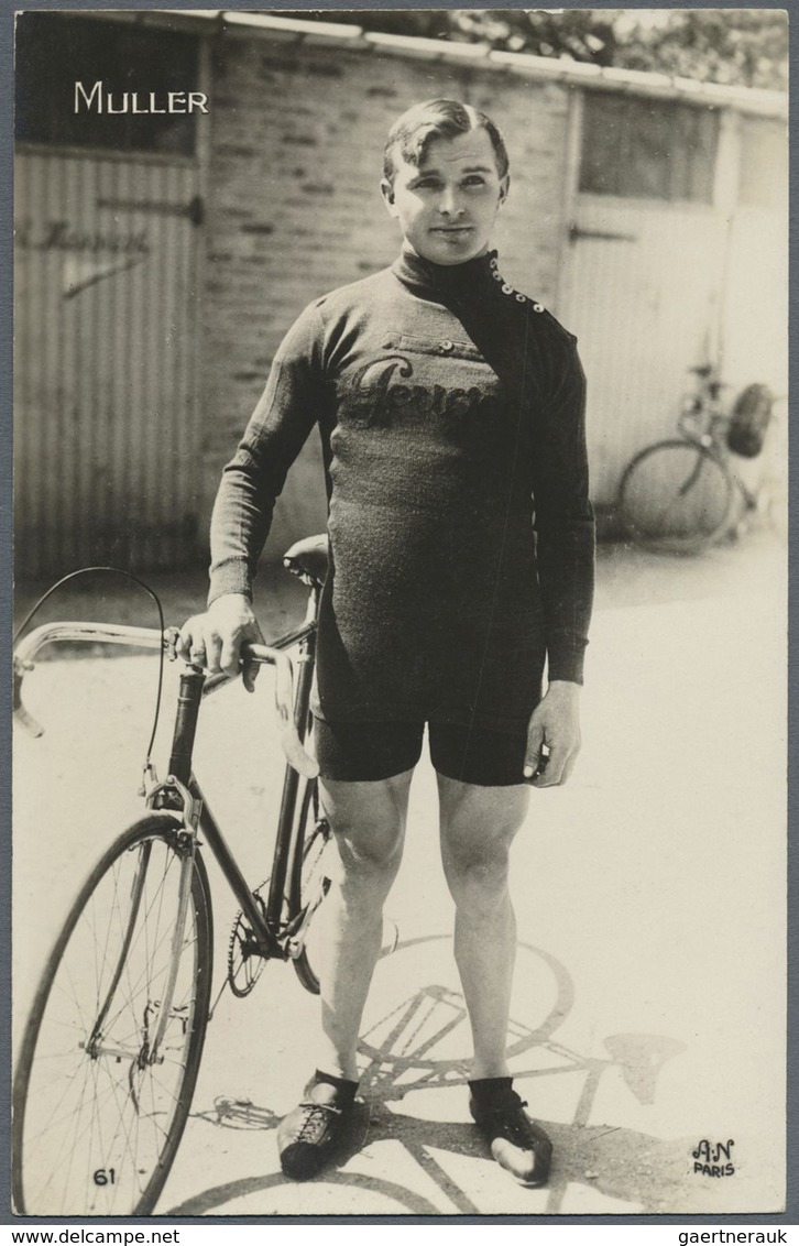 Br Thematik: Sport-Radsport / Sport-cycling: 1909/1928, 12 Verschiedene, Ungebrauchte Fotokarten Mit Me - Wielrennen