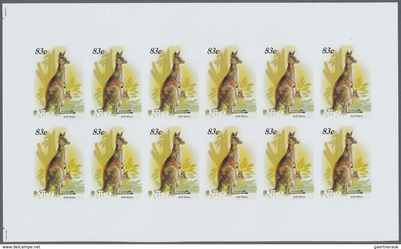 ** Thematik: Tiere- Exotische Tiere / Animals-exotic Animals: 1984, NIUE: Stamp Exhibition Ausipex Thre - Andere & Zonder Classificatie