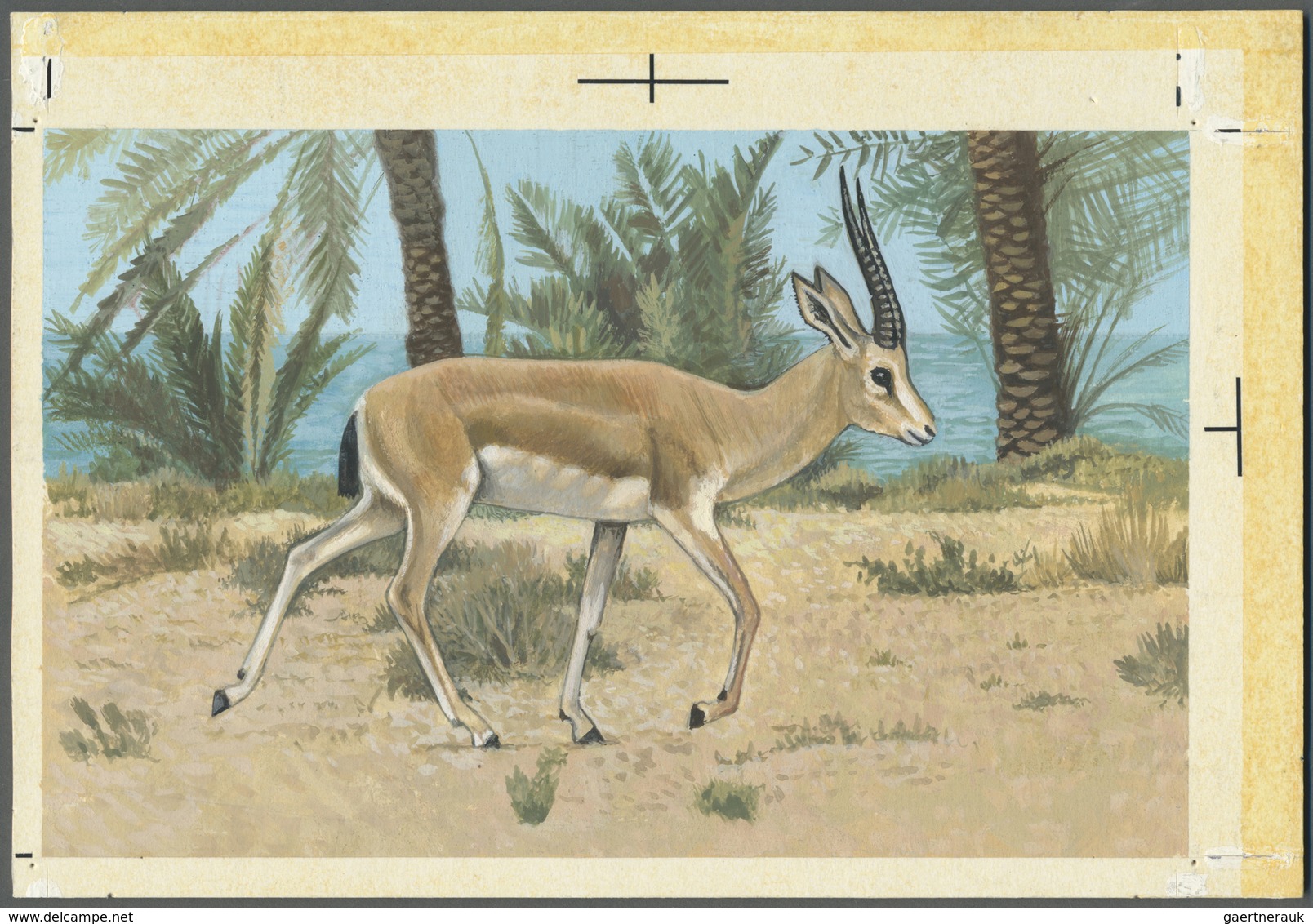 Thematik: Tiere, Fauna / Animals, Fauna: 1982, Bahrain. Artist's Drawing For The Second 100f Value O - Andere & Zonder Classificatie