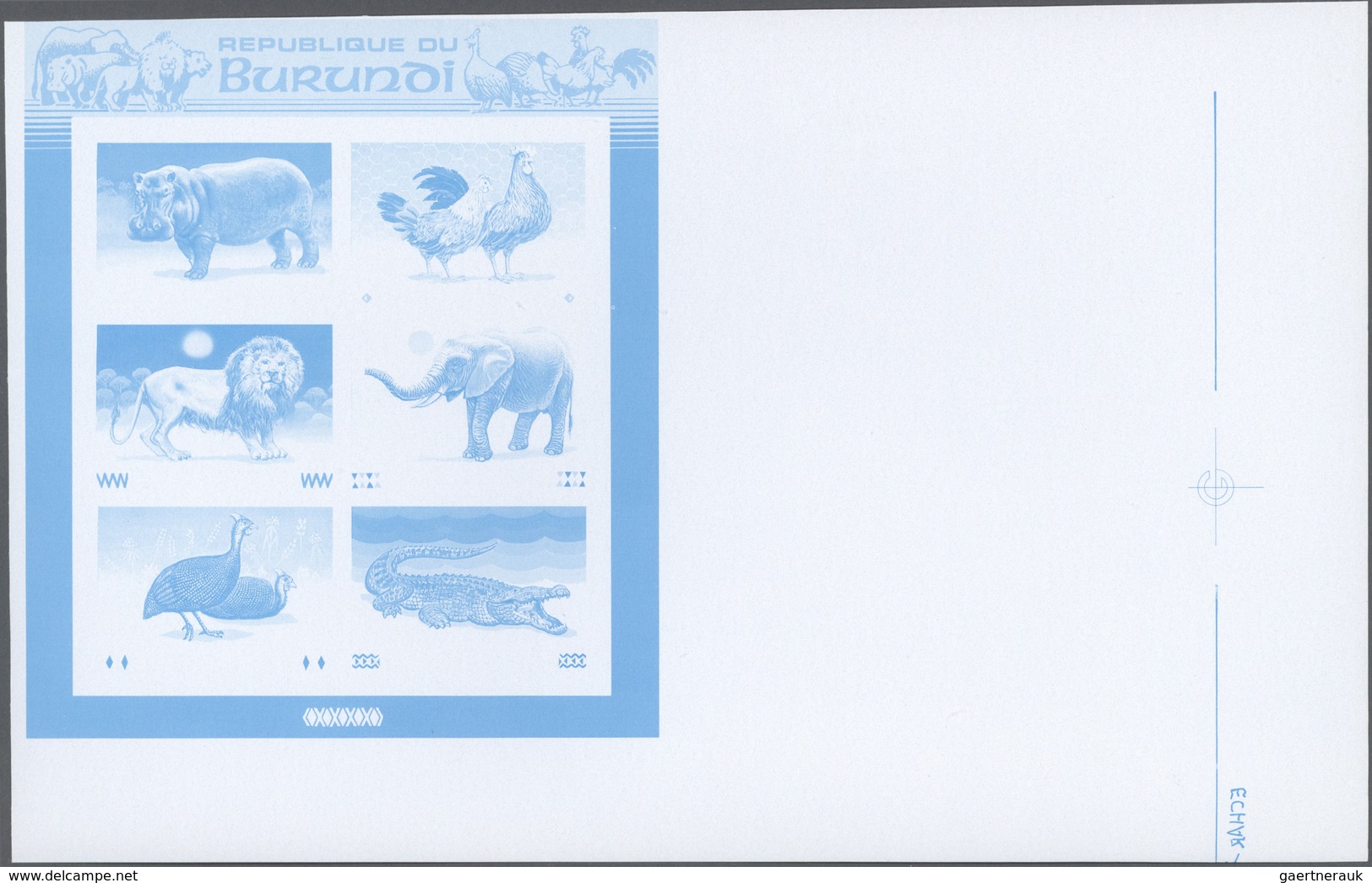 ** Thematik: Tiere, Fauna / Animals, Fauna: 1991, BURUNDI: Animals Miniature Sheet With Six Stamps Incl - Andere & Zonder Classificatie