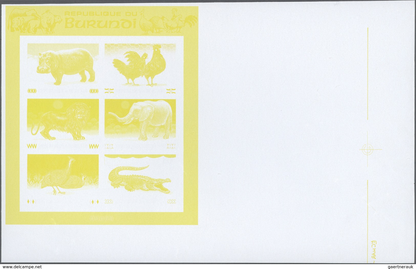 ** Thematik: Tiere, Fauna / Animals, Fauna: 1991, BURUNDI: Animals Miniature Sheet With Six Stamps Incl - Andere & Zonder Classificatie