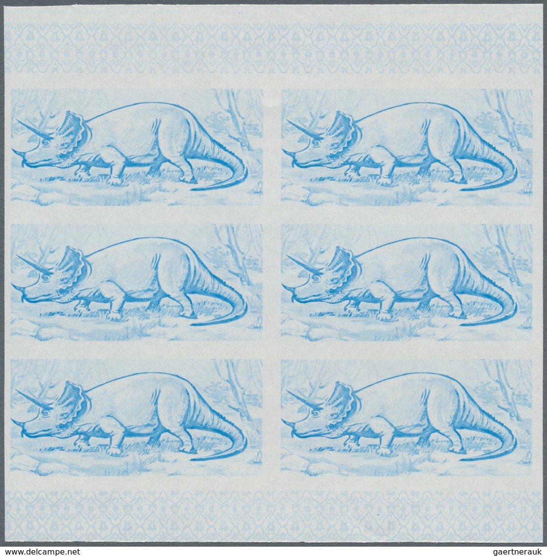 ** Thematik: Tiere-Dinosaurier / Animals-dinosaur: 1968, FUJEIRA: Prehistoric Animals 2.50r. Airmail St - Prehistorisch