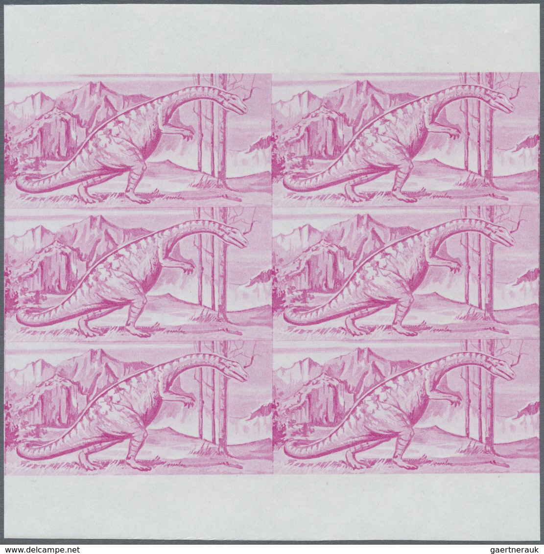 ** Thematik: Tiere-Dinosaurier / Animals-dinosaur: 1968, FUJEIRA: Prehistoric Animals 3r. Airmail Stamp - Prehistorisch