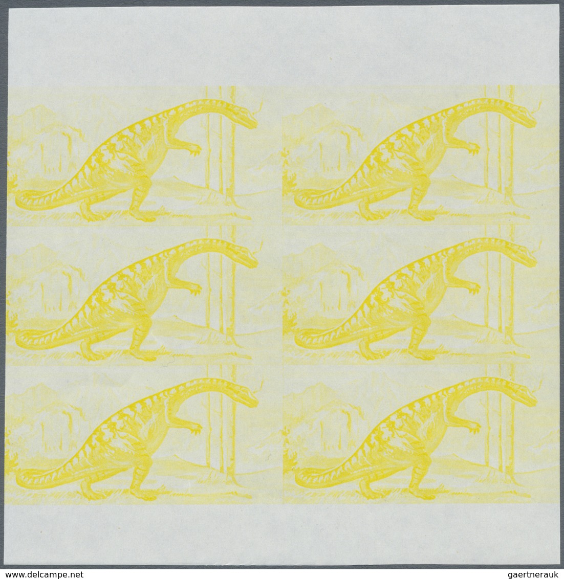 ** Thematik: Tiere-Dinosaurier / Animals-dinosaur: 1968, FUJEIRA: Prehistoric Animals 3r. Airmail Stamp - Prehistorisch