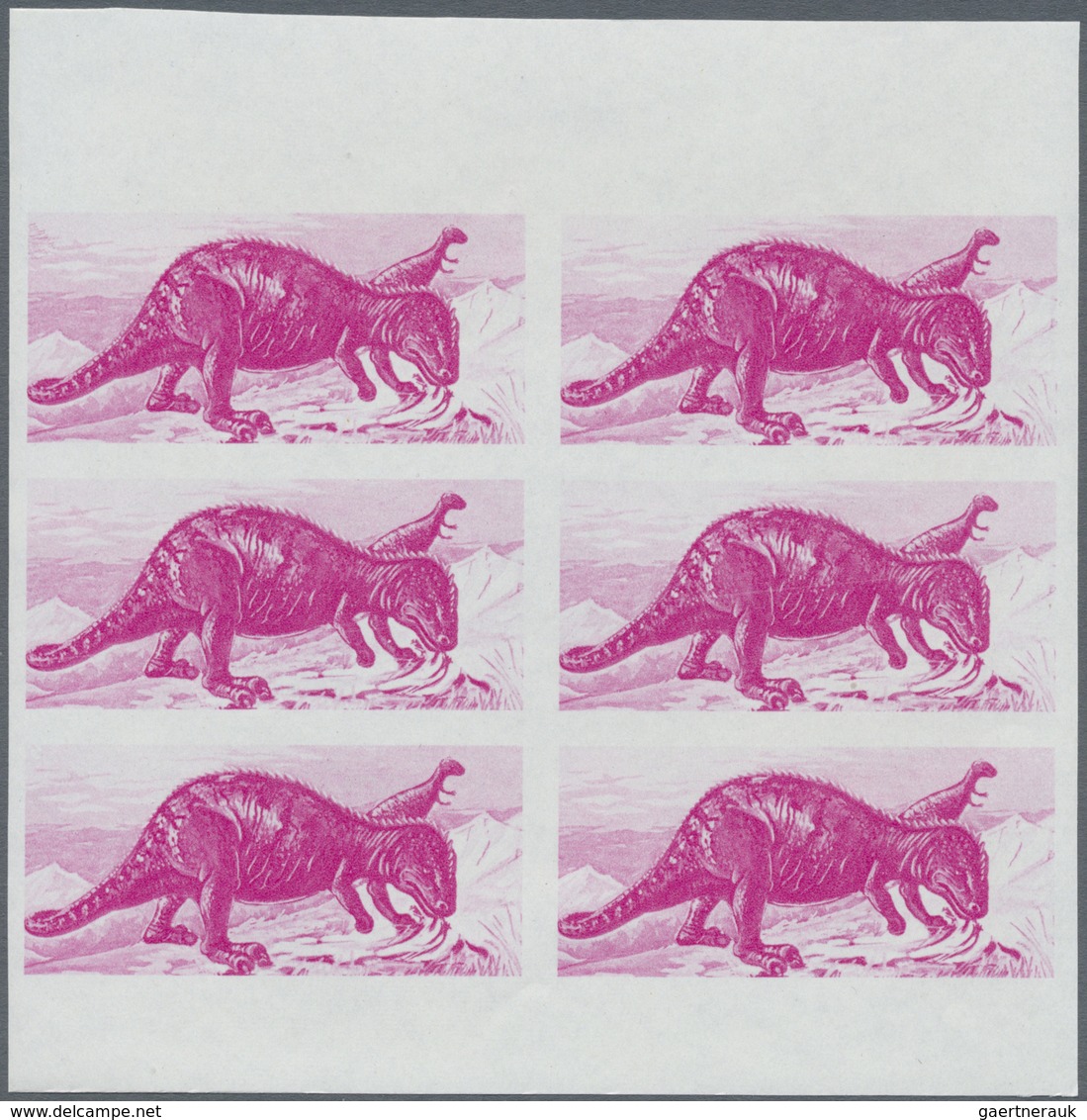 ** Thematik: Tiere-Dinosaurier / Animals-dinosaur: 1968, FUJEIRA: Prehistoric Animals 5r. Airmail Stamp - Préhistoriques