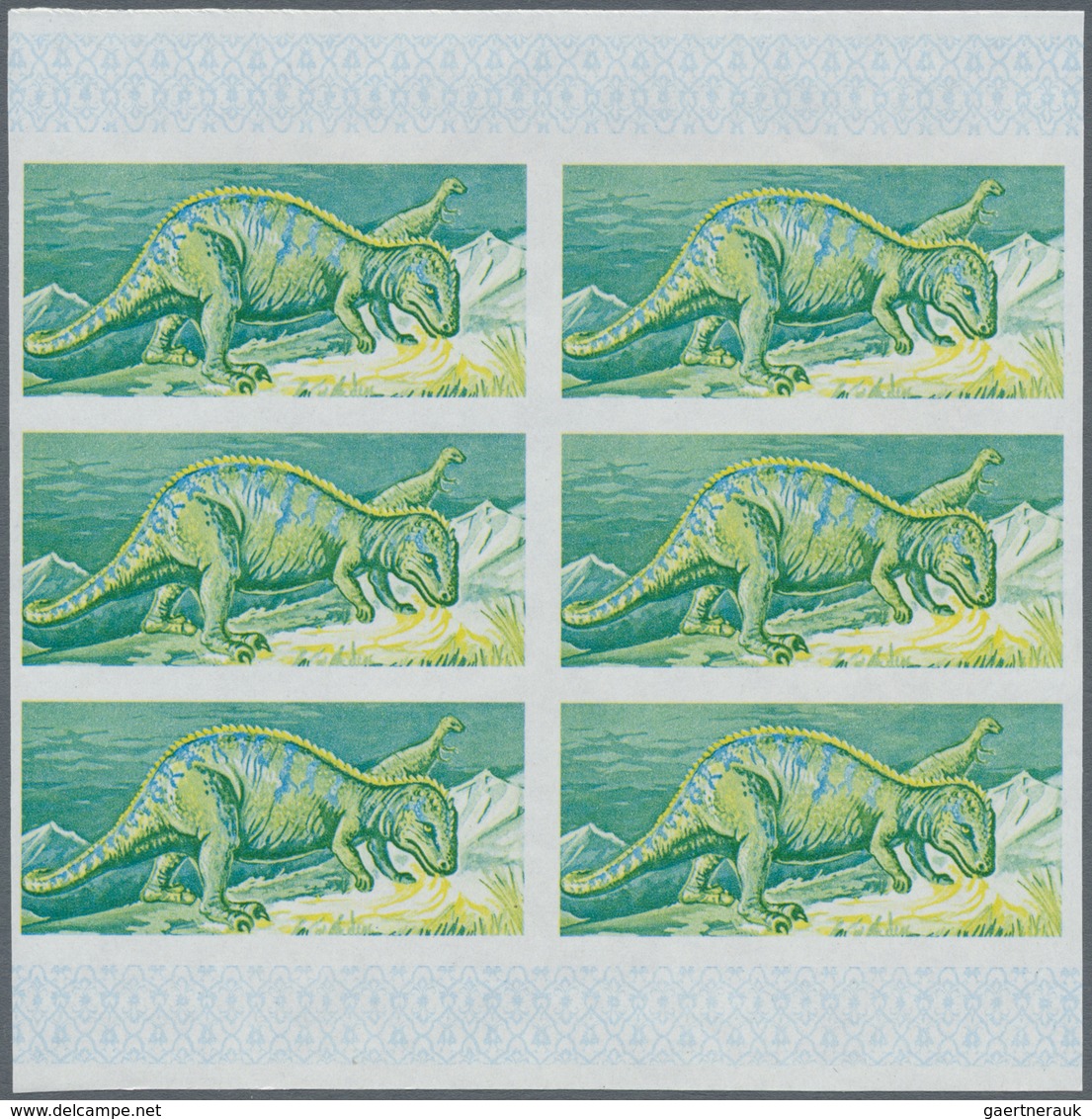 ** Thematik: Tiere-Dinosaurier / Animals-dinosaur: 1968, FUJEIRA: Prehistoric Animals 5r. Airmail Stamp - Préhistoriques