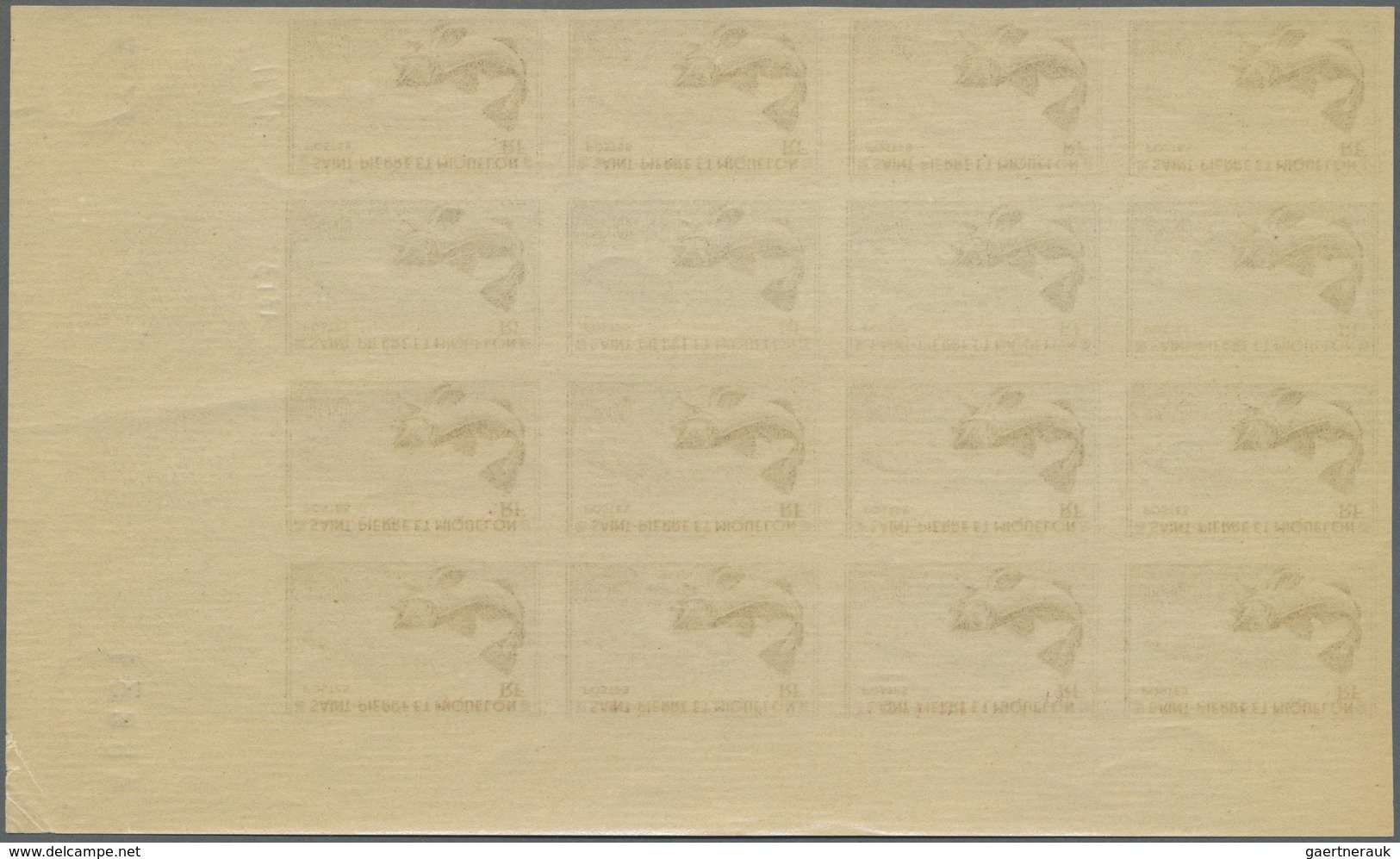 ** Thematik: Tiere-Fische / Animals-fishes: 1957, St.Pierre Et Miquelon, 0.40fr. Codfish, Imperforate C - Vissen