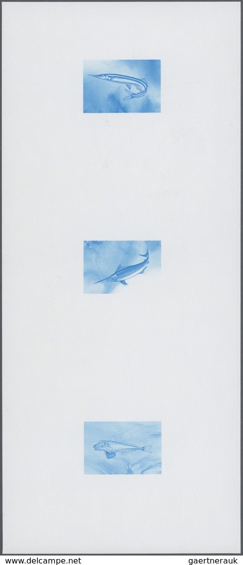 ** Thematik: Tiere-Fische / Animals-fishes: 1979, Mauritania - 6 Items; Collective, Progressive Plate P - Vissen