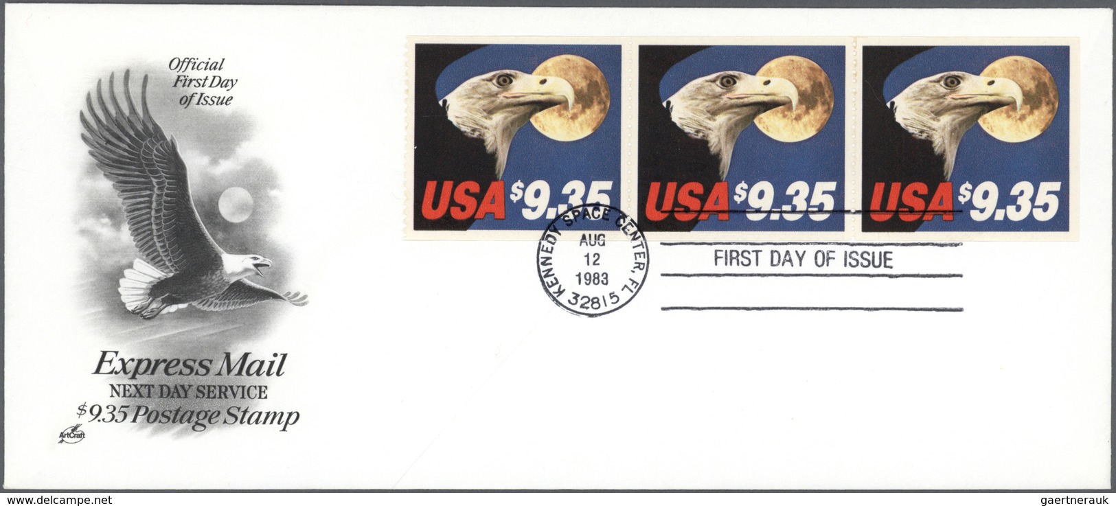 Thematik: Tiere-Greifvögel / Animals-birds Of Prey: 1983/1985, Eagle EXPRESS Mail Stamps $9.35 And $ - Arends & Roofvogels
