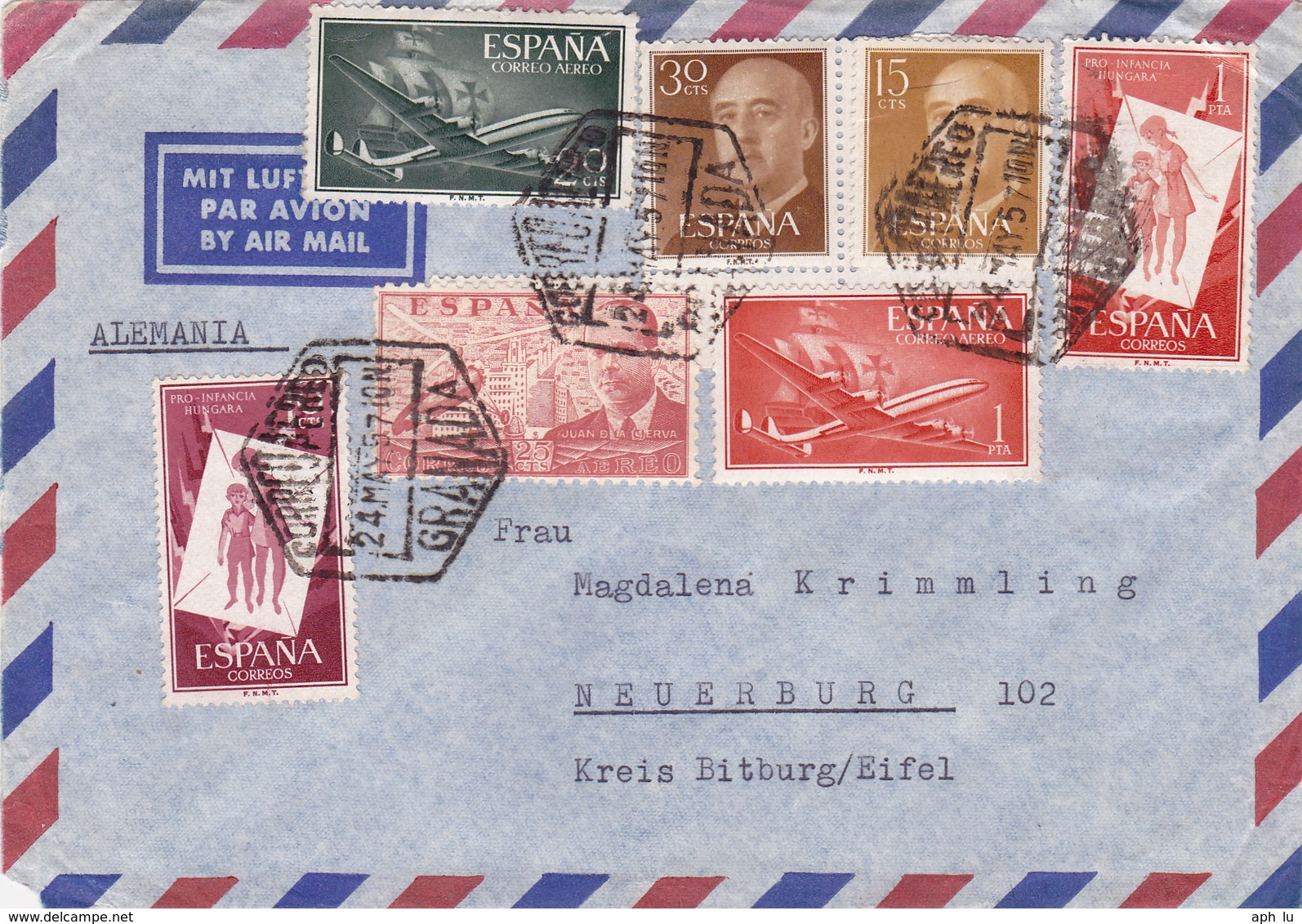 Brief Von Granada Nach Deutschland (br3005) - Briefe U. Dokumente
