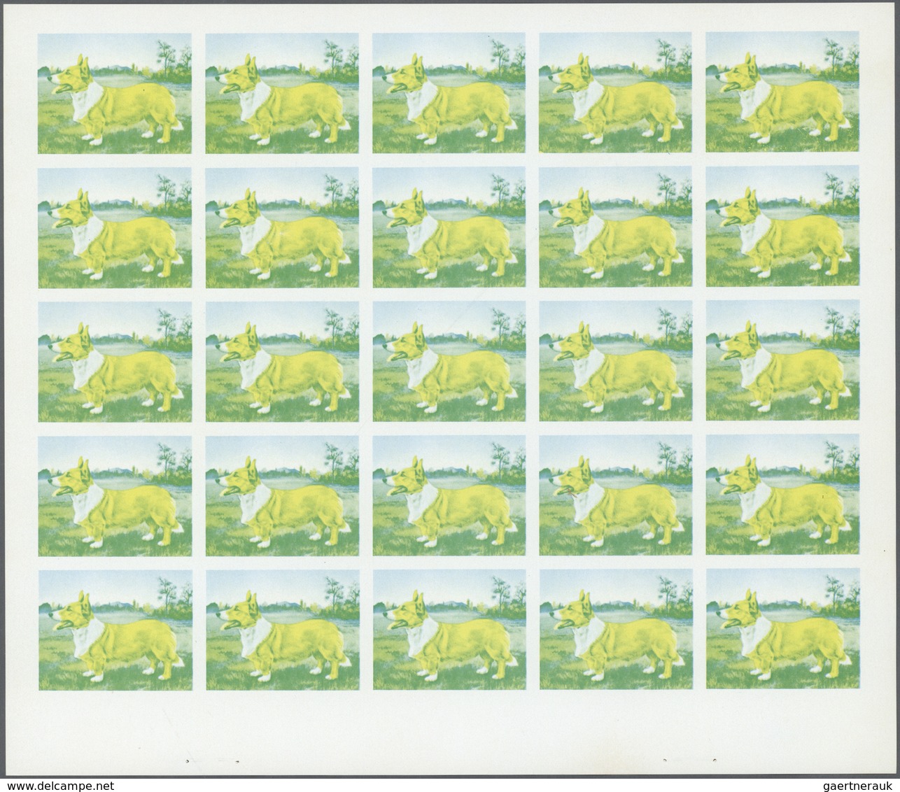 ** Thematik: Tiere-Hunde / Animals-dogs: 1972. Sharjah. Progressive Proof (6 Phases) In Complete Sheets - Honden