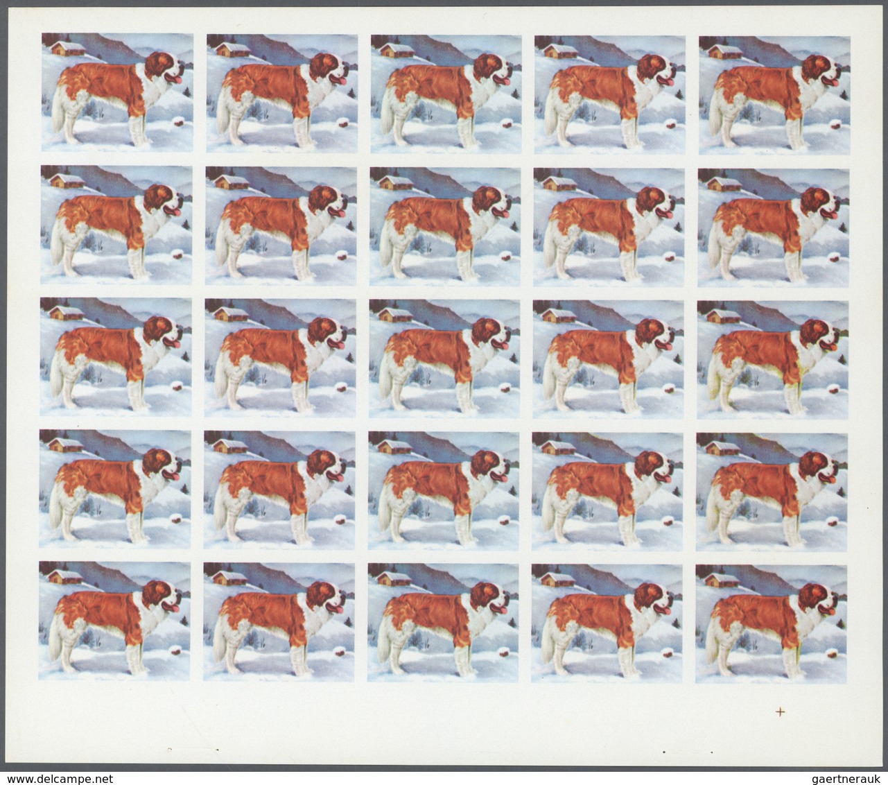 ** Thematik: Tiere-Hunde / Animals-dogs: 1972. Sharjah. Progressive Proof (5 Phases) In Complete Sheets - Chiens