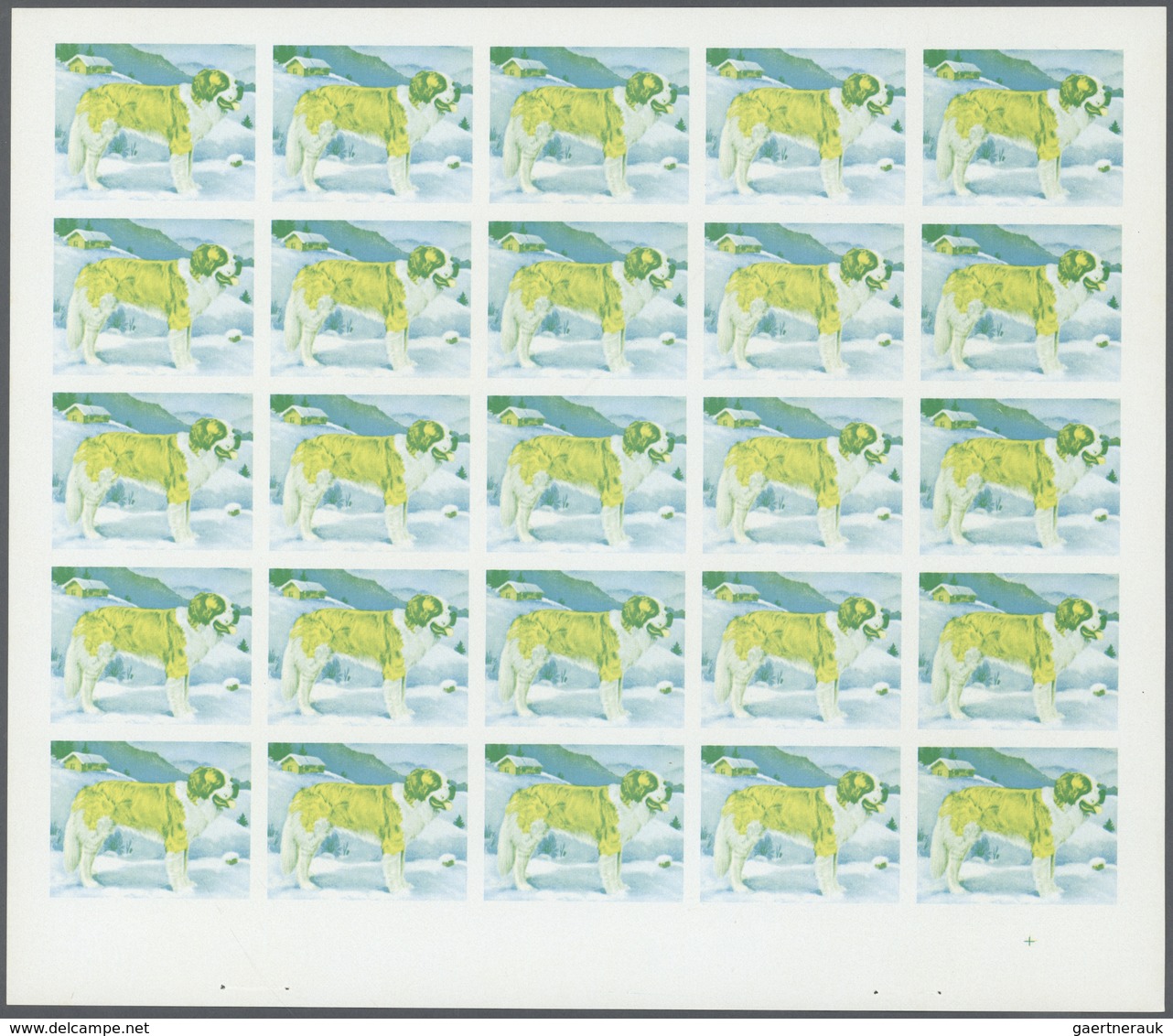 ** Thematik: Tiere-Hunde / Animals-dogs: 1972. Sharjah. Progressive Proof (5 Phases) In Complete Sheets - Chiens