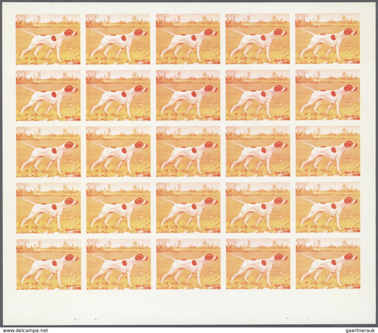 ** Thematik: Tiere-Hunde / animals-dogs: 1972. Sharjah. Progressive proof (8 phases) in complete sheets