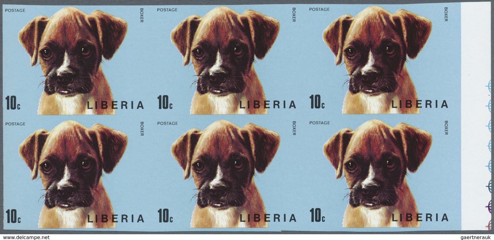 ** Thematik: Tiere-Hunde / Animals-dogs: 1974, LIBERIA: Hunderassen (Foxterrier, Boxer, Chihuahua, Beag - Honden