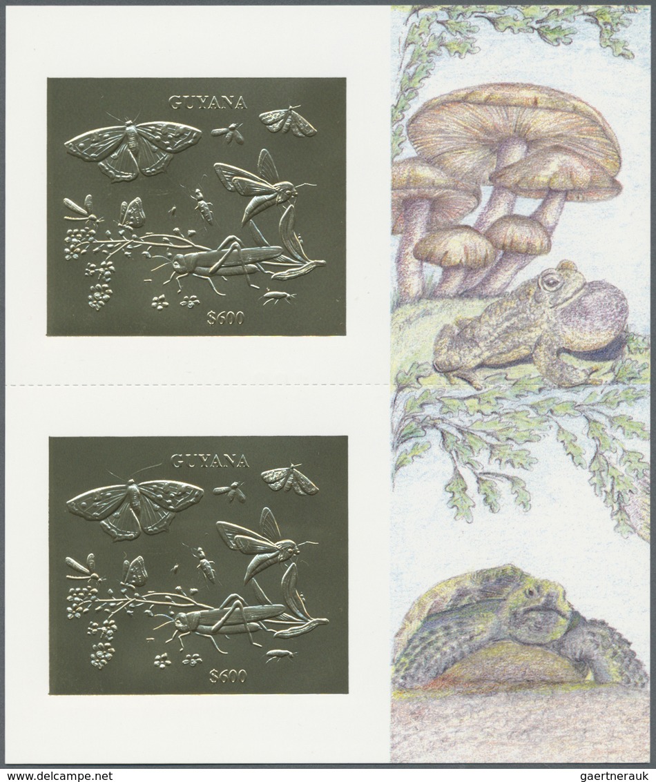 ** Thematik: Tiere-Insekten / Animals-insects: 1994, Fauna GOLD And SILVER Miniature Sheets Set Of Four - Autres & Non Classés