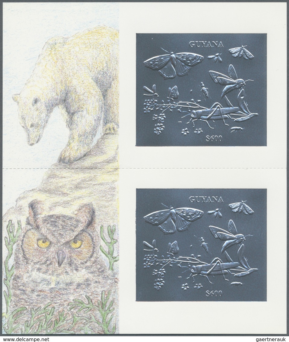 ** Thematik: Tiere-Insekten / Animals-insects: 1994, Fauna GOLD And SILVER Miniature Sheets Set Of Four - Autres & Non Classés