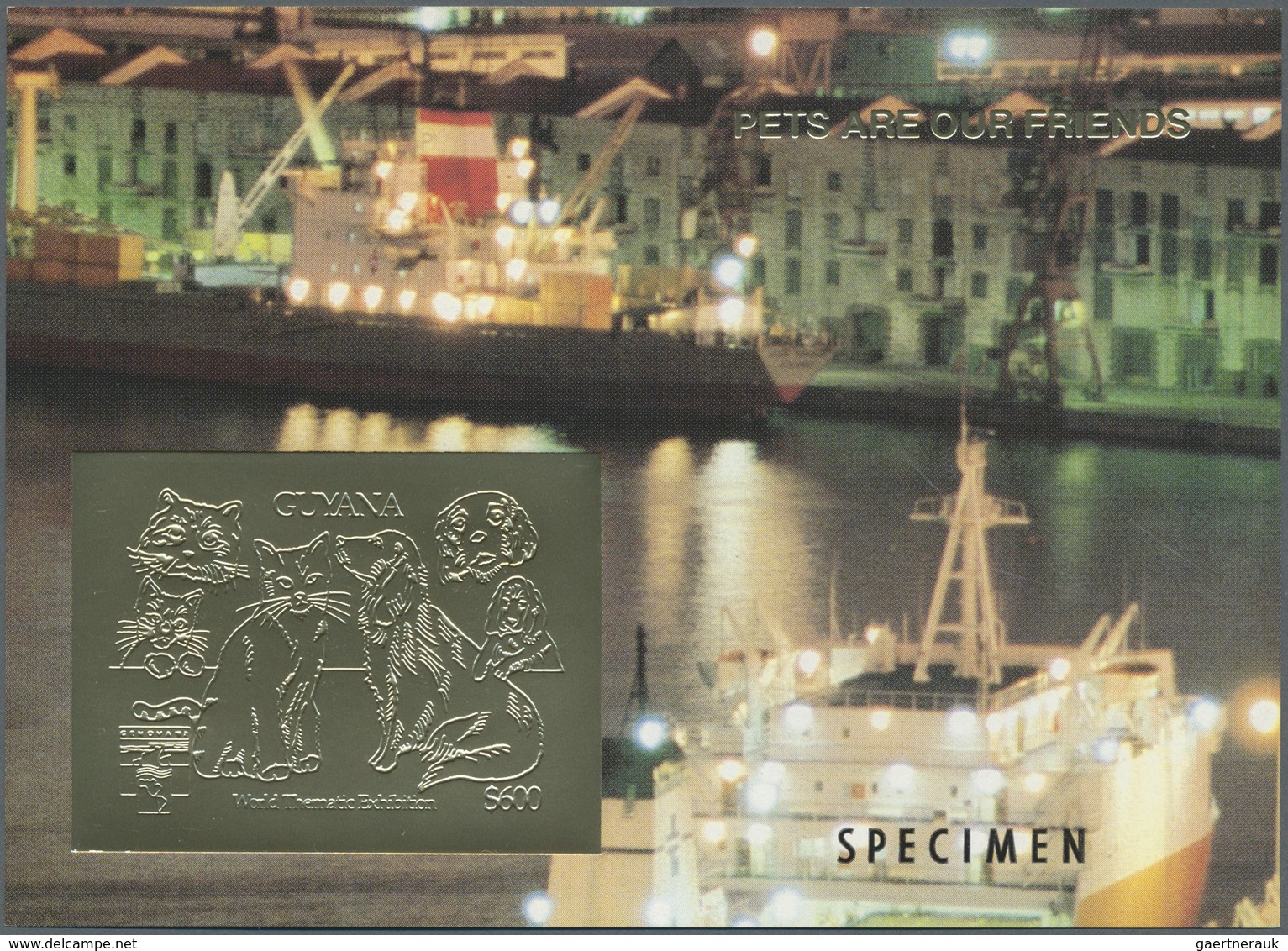 ** Thematik: Tiere-Katzen / Animals-cats: 1993, International Stamp Exhibition Genova'92 GOLD And SILVE - Chats Domestiques