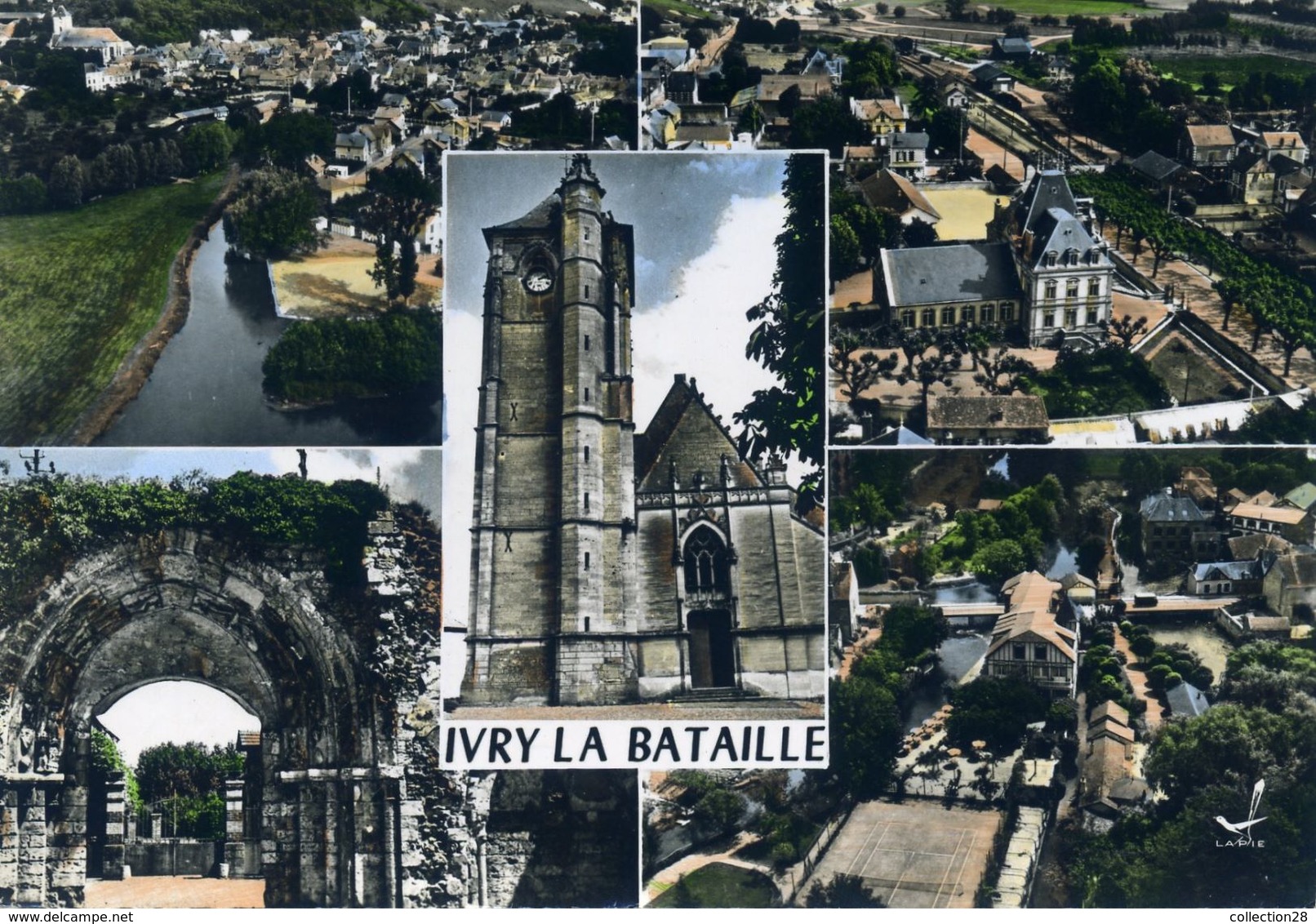 En Avion Au-dessus De IVRY-la-BATAILLE Multi-vues (1249) - Ivry-la-Bataille