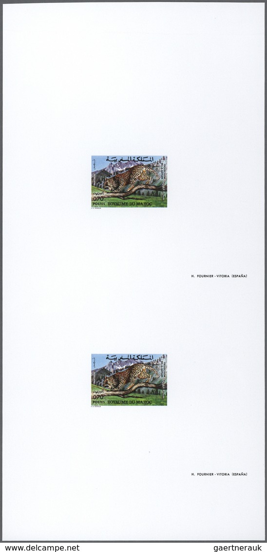 ** Thematik: Tiere-Raubtiere / Animals-predacious Cats: 1974, MAROKKO: Leopard 0.70dh. In A Vertical IM - Autres & Non Classés