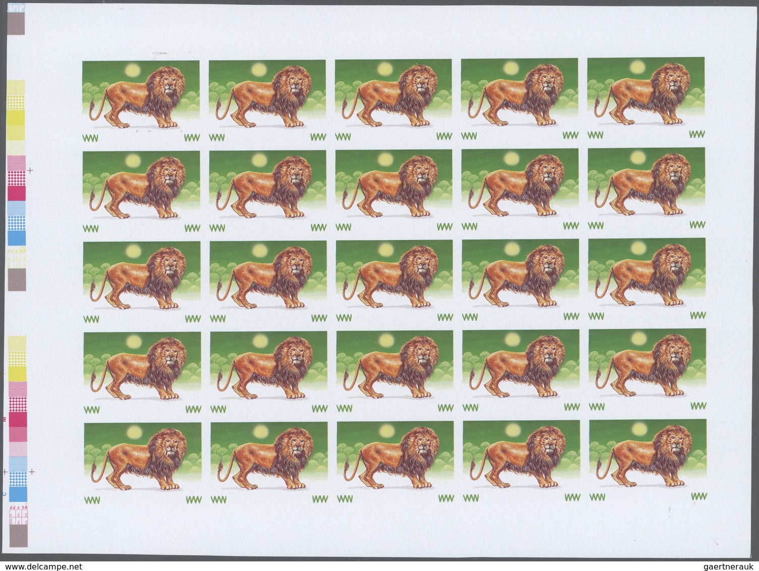 ** Thematik: Tiere-Raubtiere / Animals-predacious Cats: 1991, Burundi. Imperforate Progressive Proof (2 - Andere & Zonder Classificatie