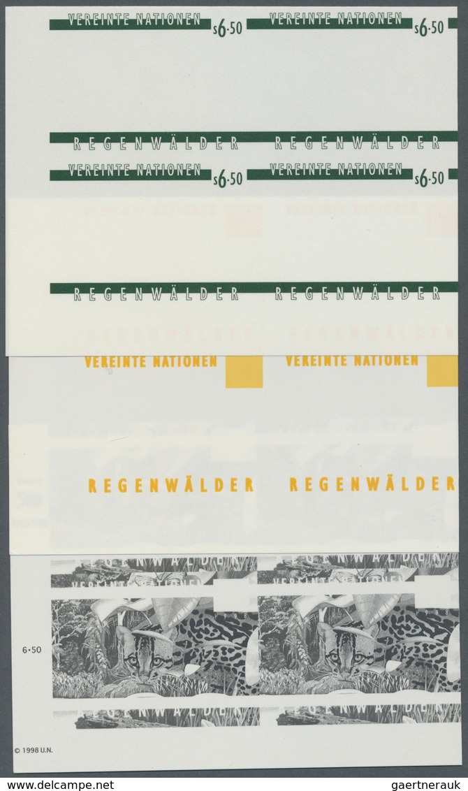 ** Thematik: Tiere-Raubtiere / Animals-predacious Cats: 1998, UN Vienna. Progressive Proof (6 Phases) I - Autres & Non Classés