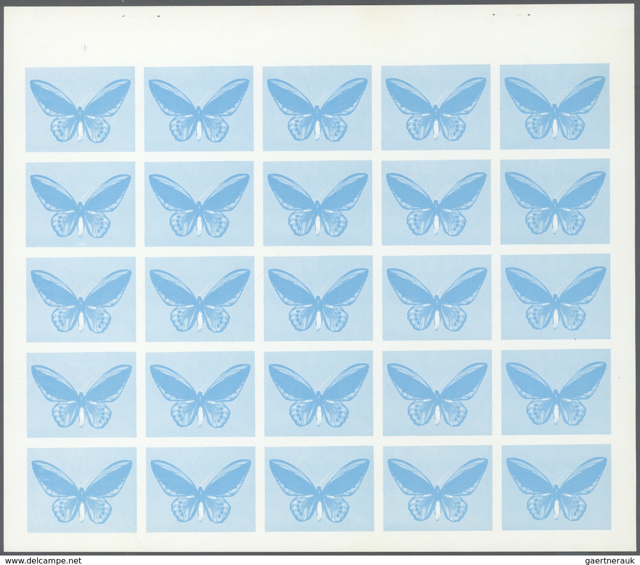 ** Thematik: Tiere-Schmetterlinge / animals-butterflies: 1972. Sharjah. Progressive proof (7 phases) in