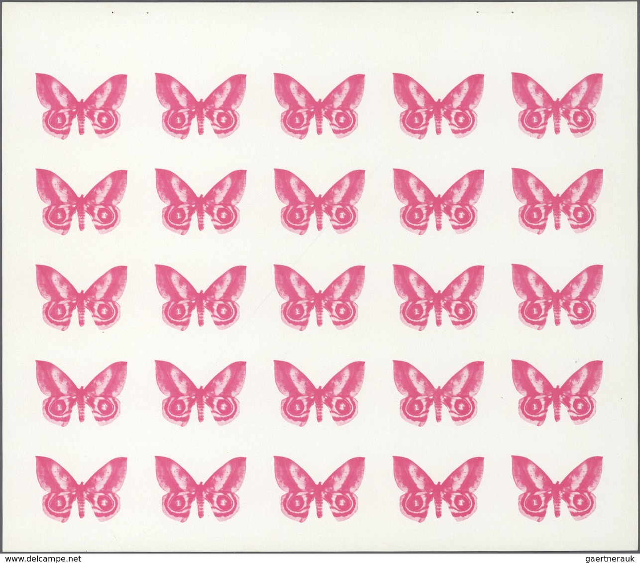 ** Thematik: Tiere-Schmetterlinge / Animals-butterflies: 1972. Sharjah. Progressive Proof (7 Phases) In - Papillons
