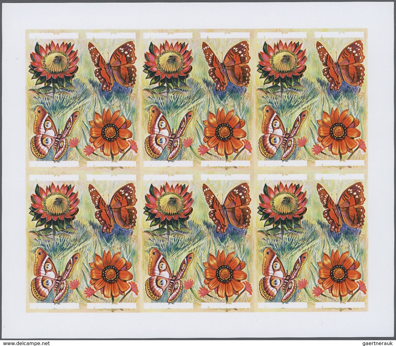 ** Thematik: Tiere-Schmetterlinge / Animals-butterflies: 1973, Burundi. Progressive Proof (6 Phases) Fo - Papillons