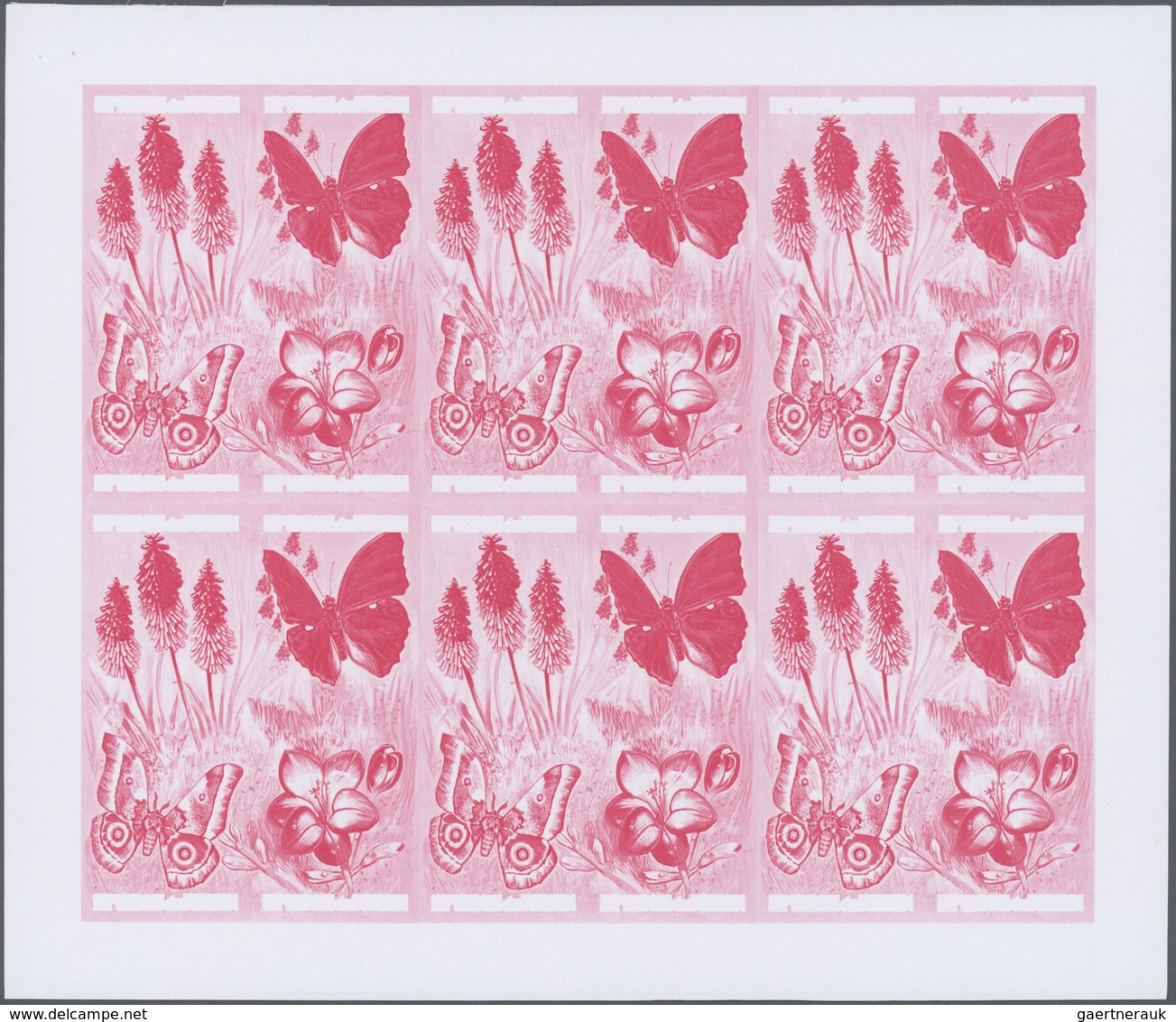 ** Thematik: Tiere-Schmetterlinge / Animals-butterflies: 1973, Burundi. Progressive Proof (6 Phases) Fo - Papillons