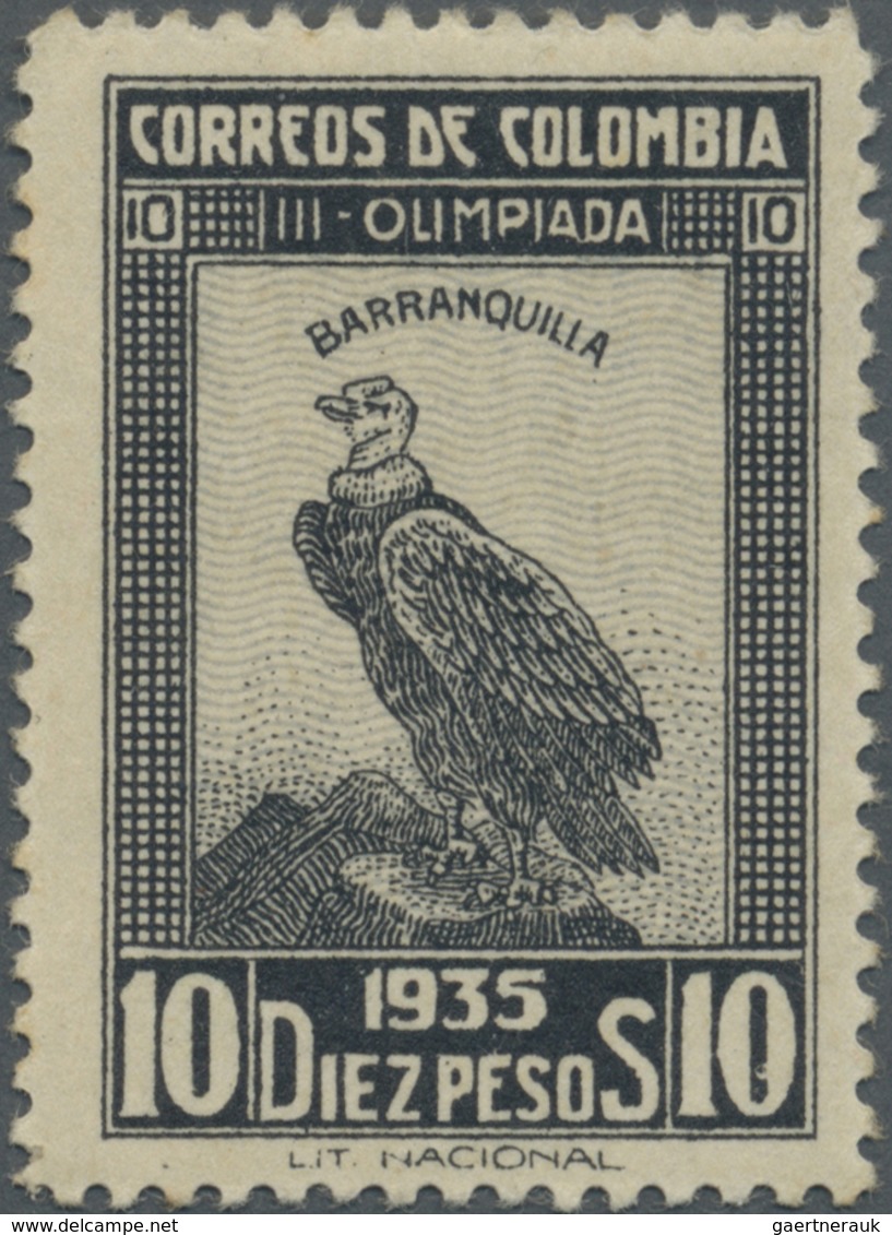 ** Thematik: Tiere-Vögel / Animals-birds: 1935, Colombia. Stamp 10p From The National Olympic (Barranqu - Andere & Zonder Classificatie