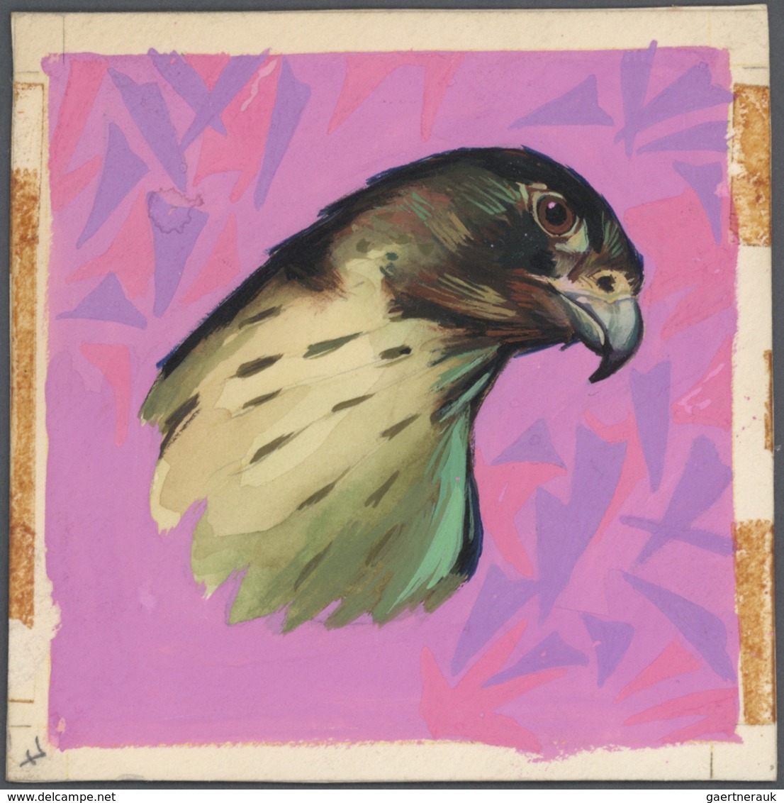 Thematik: Tiere-Vögel / Animals-birds: 1969, Fujeira, Final Drawing For Airmail-nomination 5R. "Adle - Autres & Non Classés