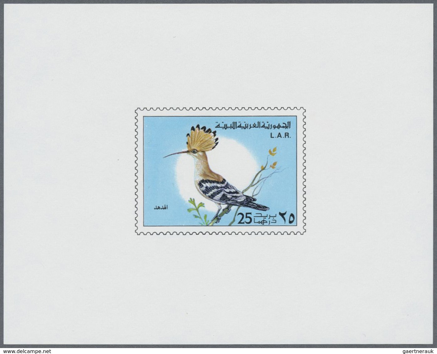 ** Thematik: Tiere-Vögel / Animals-birds: 1976, LIBYA: Definitive Issue 'BIRDS' Complete Set Of Five In - Andere & Zonder Classificatie