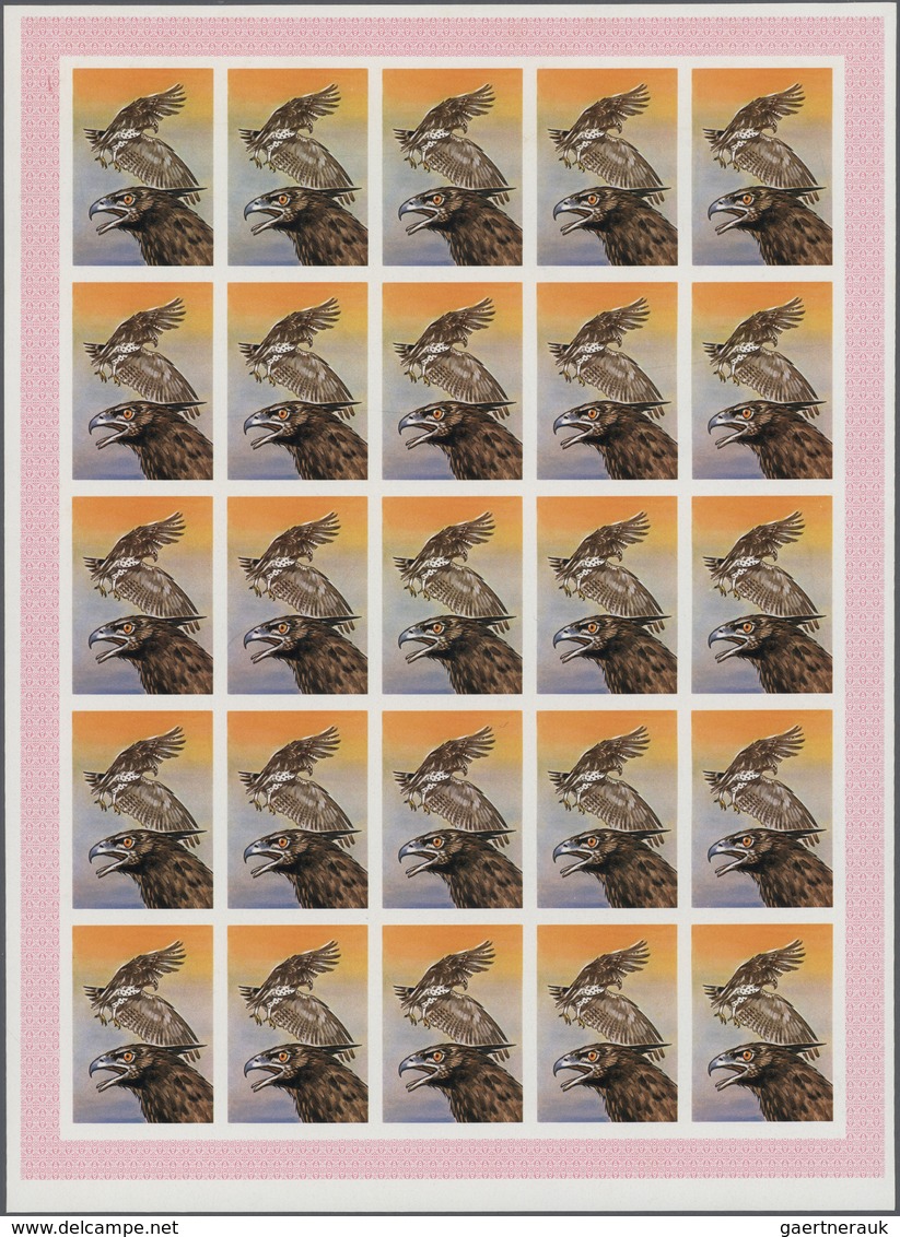 ** Thematik: Tiere-Vögel / Animals-birds: 1976, Mauritania, 6 Items, Progressive Plate Proofs For The 2 - Autres & Non Classés