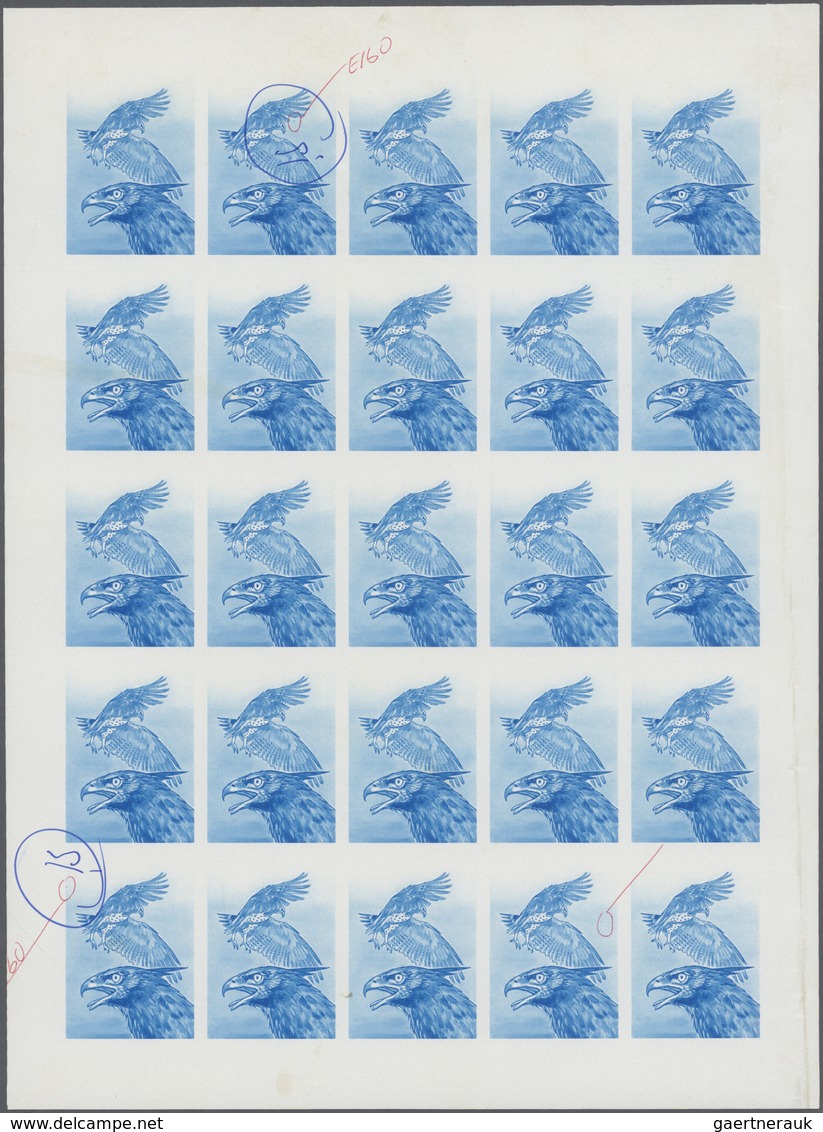 ** Thematik: Tiere-Vögel / Animals-birds: 1976, Mauritania, 6 Items, Progressive Plate Proofs For The 2 - Other & Unclassified