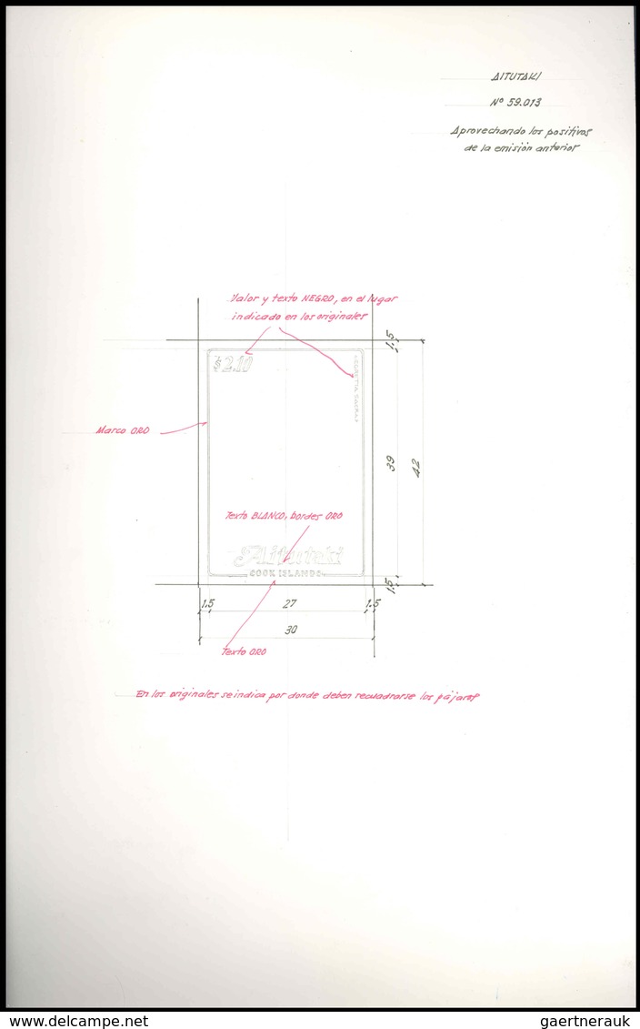 Thematik: Tiere-Vögel / Animals-birds: 1981, BIRDS, 3 Different Sketches For The Overlay For The Bir - Autres & Non Classés