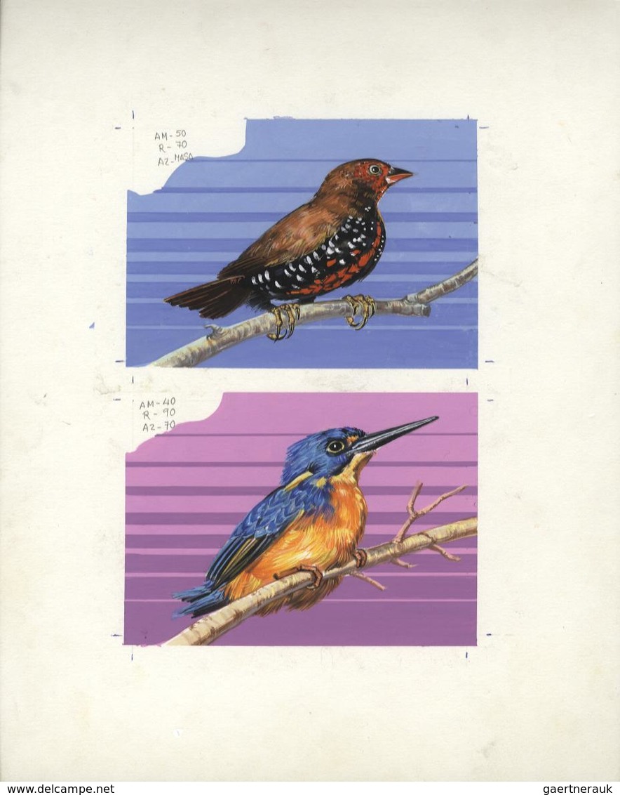 Thematik: Tiere-Vögel / Animals-birds: 1986, Niue: STAMPEX'86, Birds - Final Drawing For Nomination - Andere & Zonder Classificatie