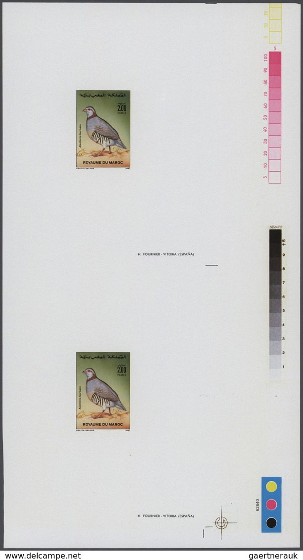 ** Thematik: Tiere-Vögel / Animals-birds: 1987, MAROKKO: Birds 1.00dh. 'Passer Simplex Saharae' And 2.0 - Autres & Non Classés