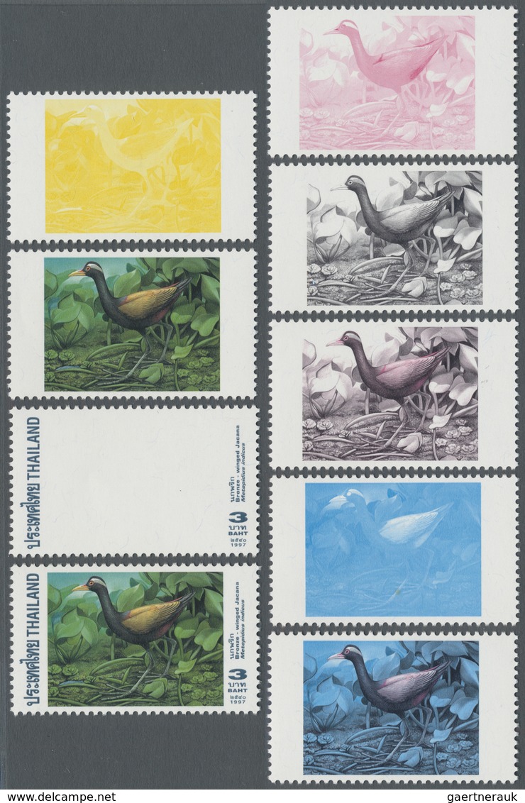 ** Thematik: Tiere-Wasservögel / Animals-water Birds: 1997, Thailand. Progressive Proof (8 Phases) For - Autres & Non Classés