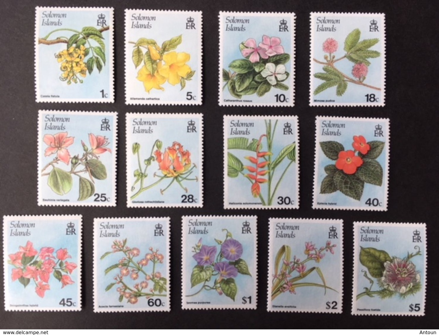 Solomon Islands 1987 Flowerin Plants  POSTAGE FEE TO BE ADDED ON ALL ITEMS - Salomon (Iles 1978-...)