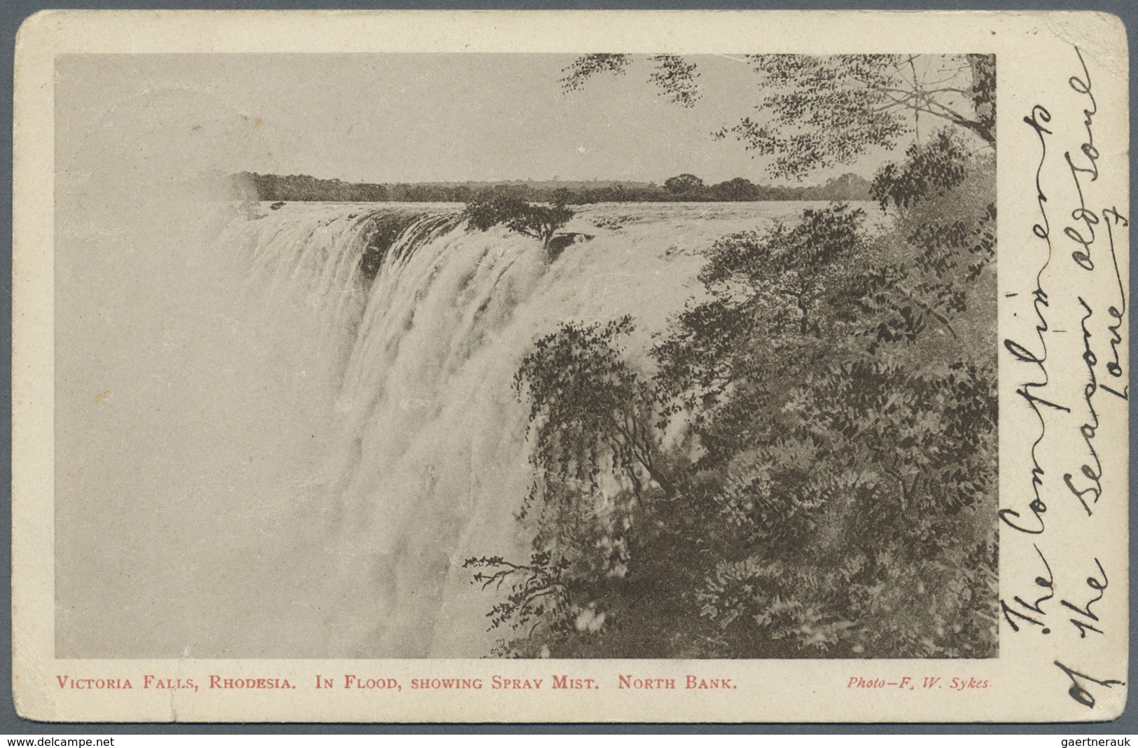 GA Thematik: Wasserfälle / Waterfalls: 1907, Nord-Rhodesien, Postal Stationery View Card One Penny Carm - Unclassified