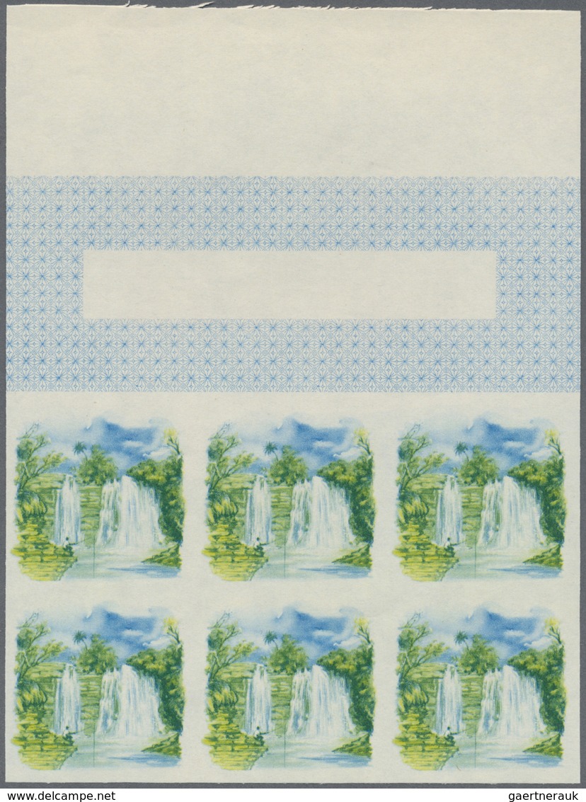 ** Thematik: Wasserfälle / Waterfalls: 1966, GUINEA: Cale Waterfalls 40fr. In Six Different Imperforate - Unclassified