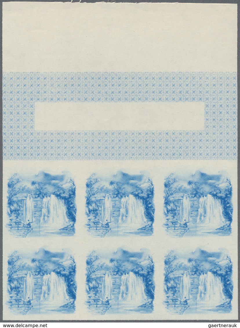 ** Thematik: Wasserfälle / Waterfalls: 1966, GUINEA: Cale Waterfalls 40fr. In Six Different Imperforate - Unclassified