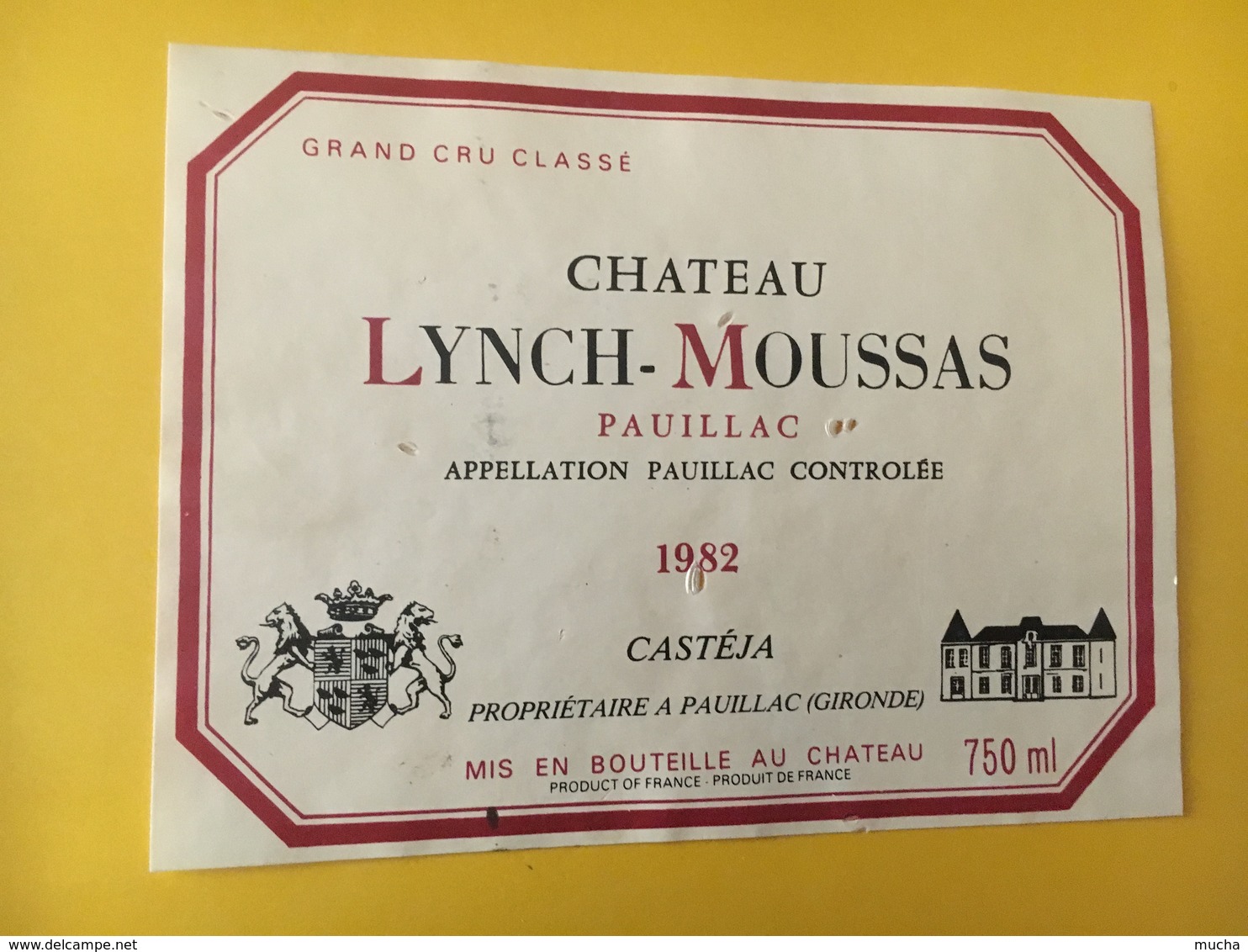 6788 - Château Lynch-Moussas 1982 Pauillac - Bordeaux