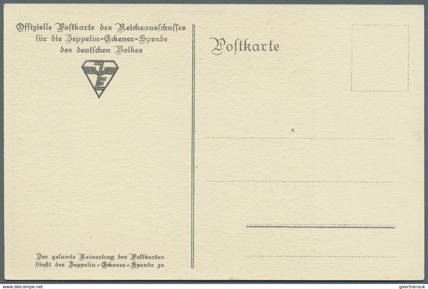 Thematik: Zeppelin / zeppelin: ZEPPELIN, ZEPPELIN-ECKENER-SPENDE 1925, 3 verschiedene Passepartout-U