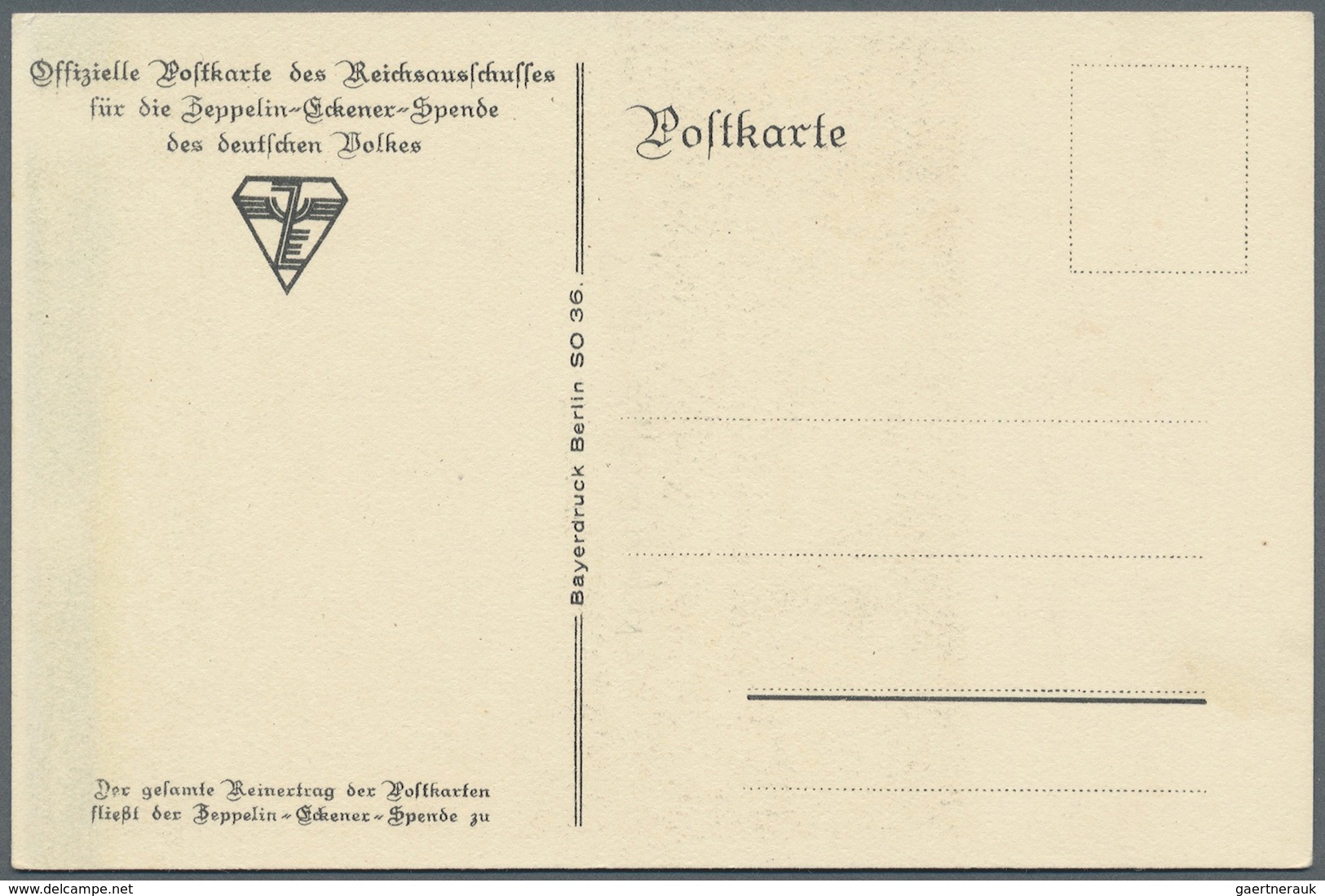 Thematik: Zeppelin / zeppelin: ZEPPELIN, ZEPPELIN-ECKENER-SPENDE 1925, 3 verschiedene Passepartout-U