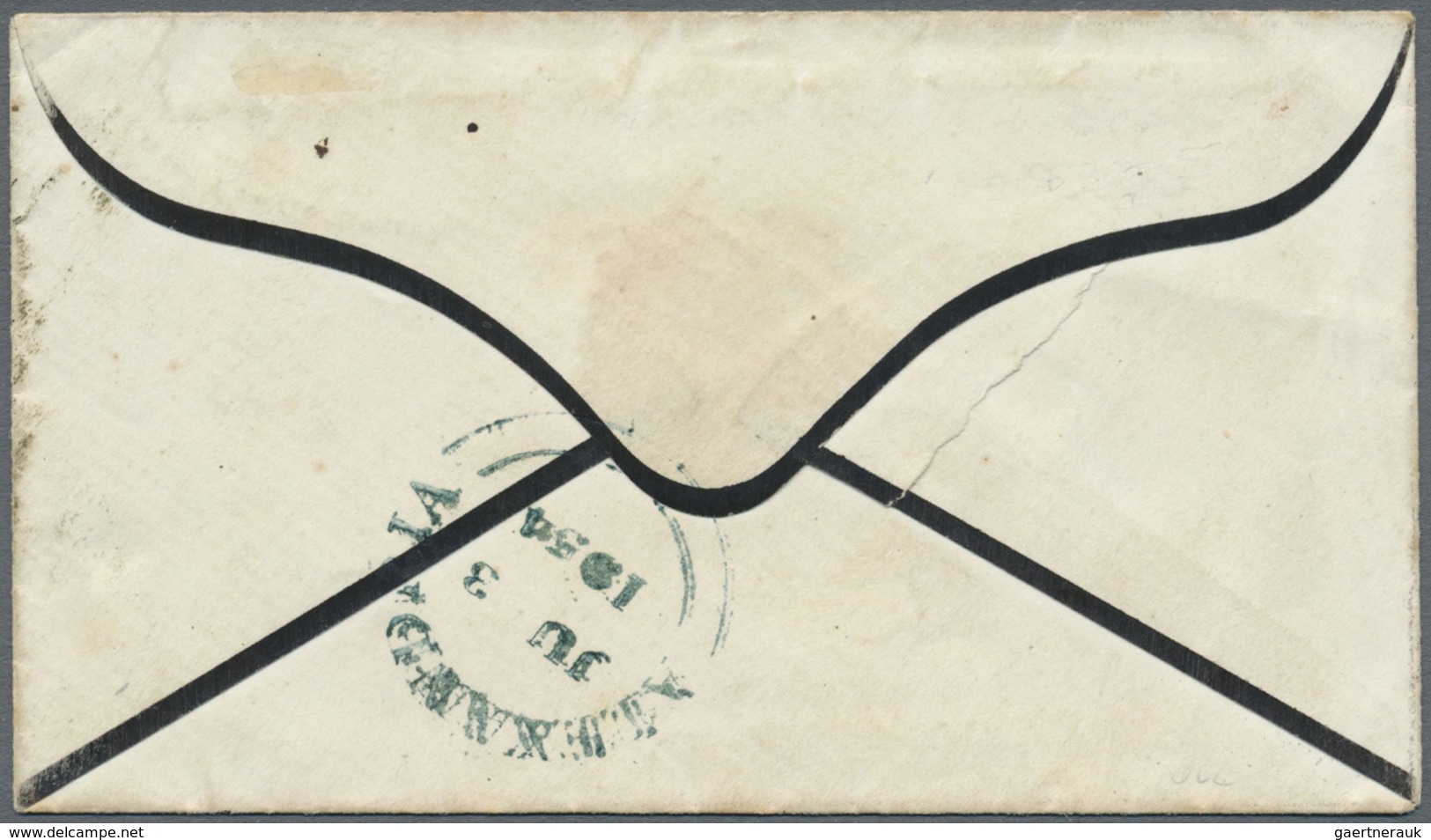 Br Ägypten: 1854, Folded Mourning Envelope From "GIBRALTAR 23/MAY/1854" Addressed To The "army In The E - 1915-1921 Protectorat Britannique