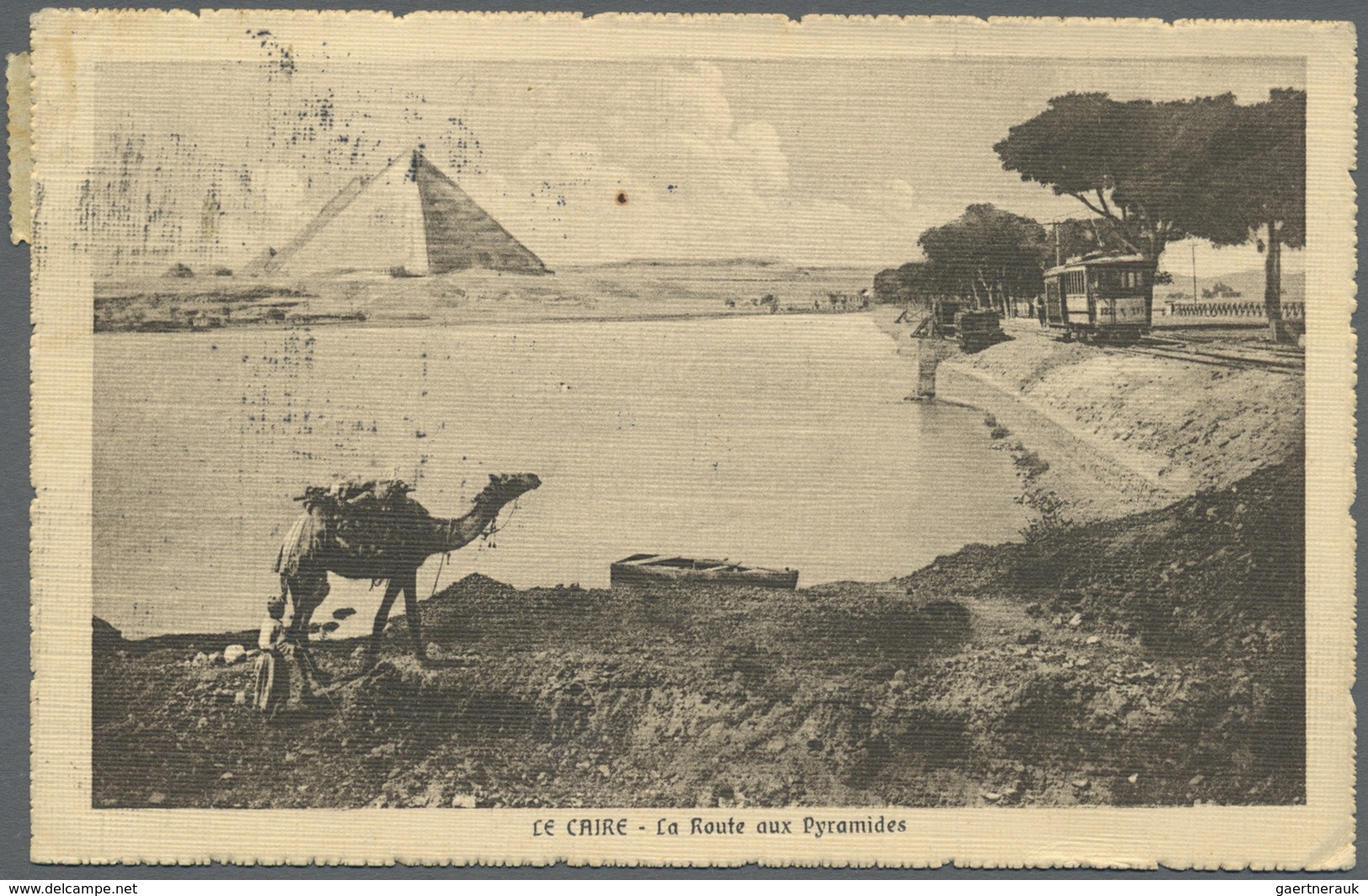 Br Ägypten: 1900-1914: Group Of Five Picture Postcards Sent To The U.S.A., With Lovely Scenes And Views - 1915-1921 Brits Protectoraat